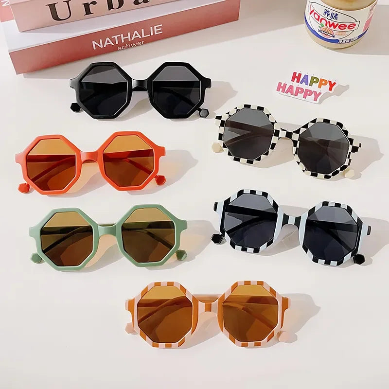 New Children Vintage Round Outdoor Sun Protection Sunglasses