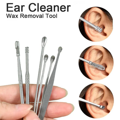 6Pcs/Set Ear Wax Remover Ear Cleaner