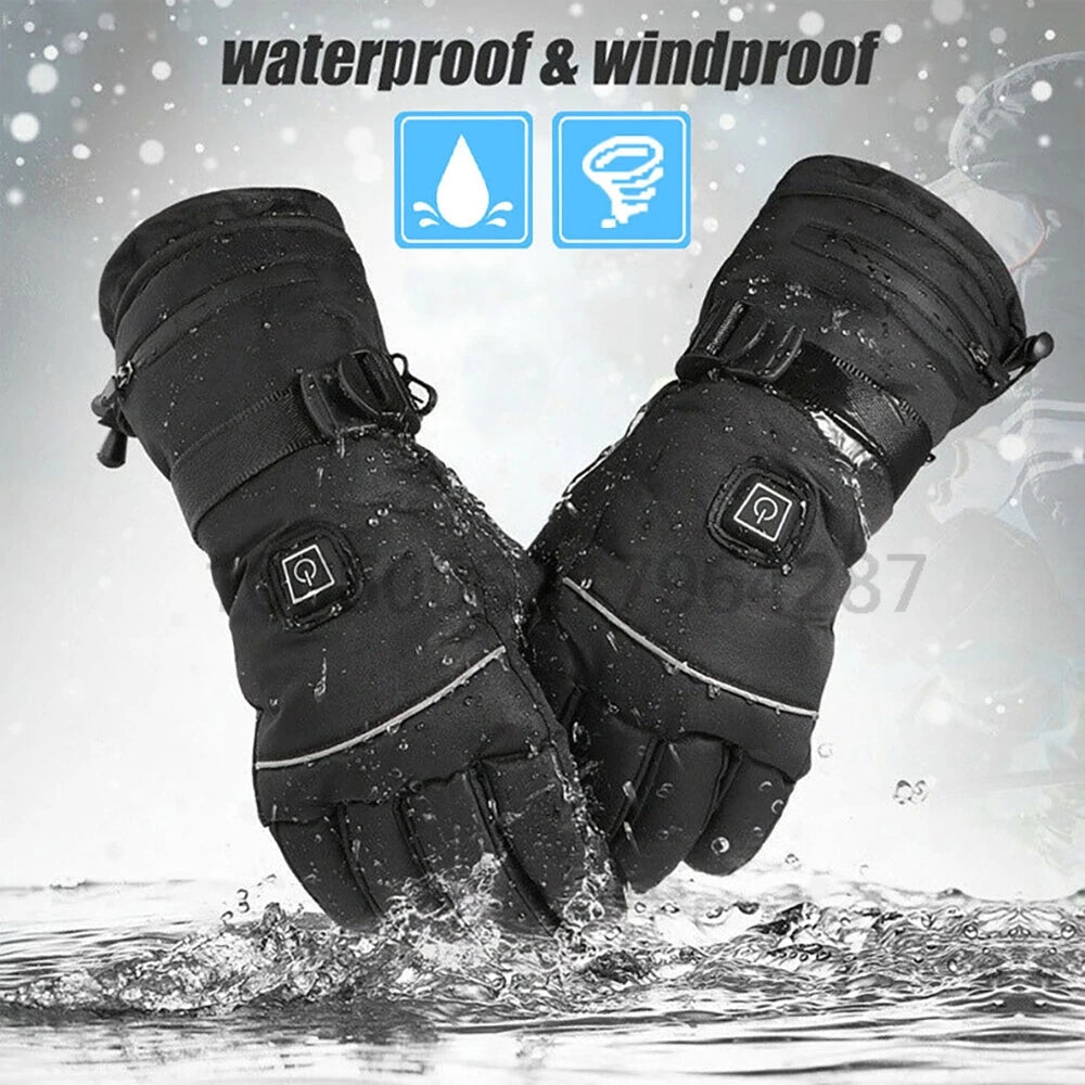 Heated Gloves Outdoor Non-slip Touch Screen