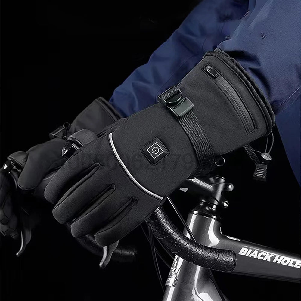 Heated Gloves Outdoor Non-slip Touch Screen