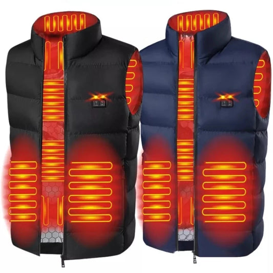 9 Areas Heated USB Vest Jacket