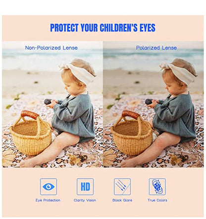 New Children Vintage Round Outdoor Sun Protection Sunglasses