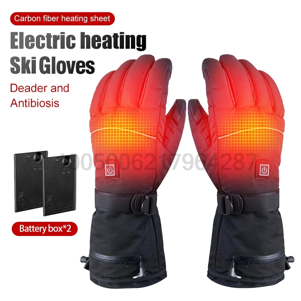 Heated Gloves Outdoor Non-slip Touch Screen